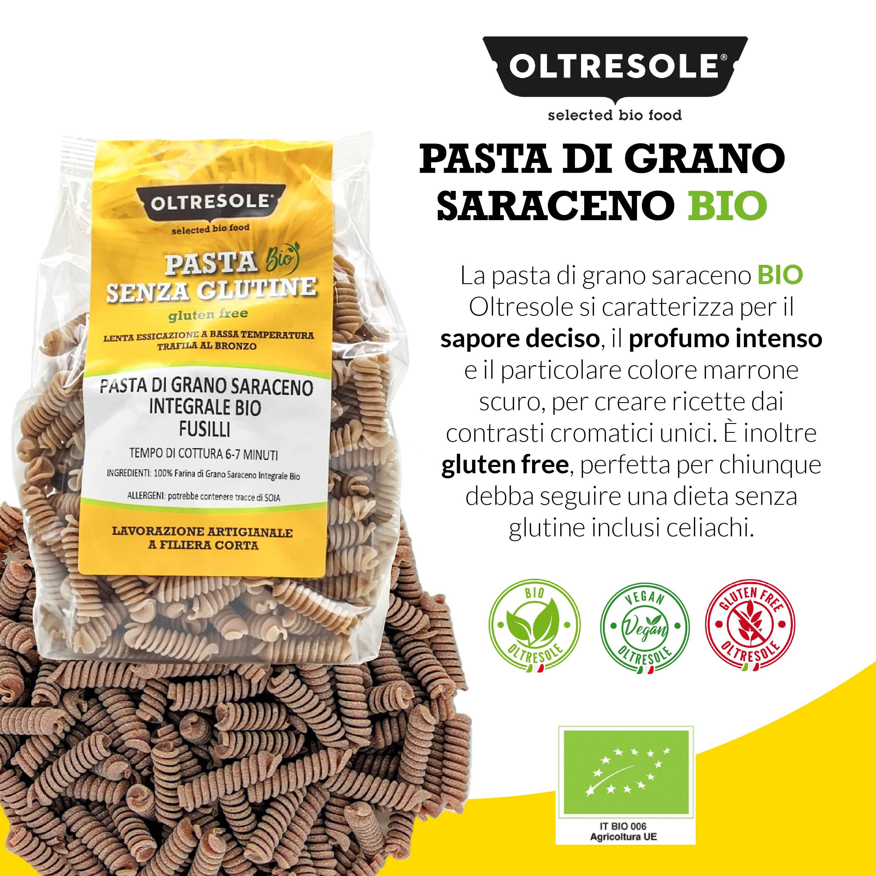 PASTA DI GRANO SARACENO BIO FUSILLI 350 g