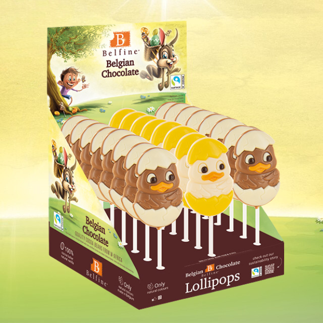 LECCA LECCA DI CIOCCOLATO DI PASQUA PULCINO 25g - Espositore da 24 pz