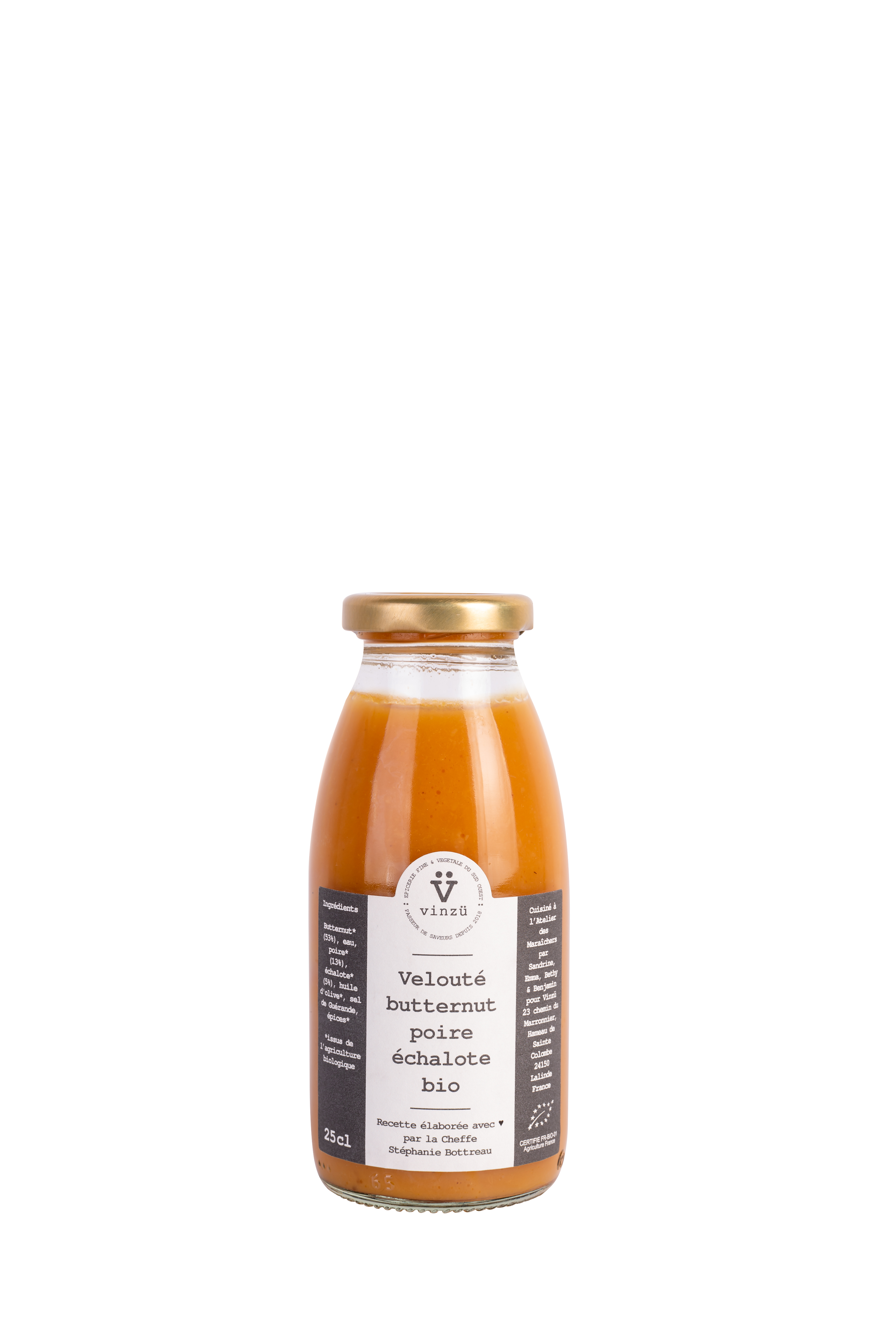 Zuppa biologica di butternut, pera e scalogno: 75 cl