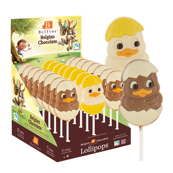 LECCA LECCA DI CIOCCOLATO DI PASQUA PULCINO 25g - Espositore da 24 pz