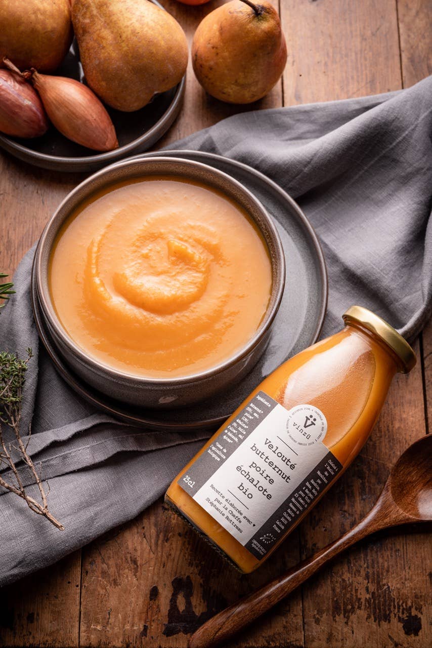 Zuppa biologica di butternut, pera e scalogno: 75 cl