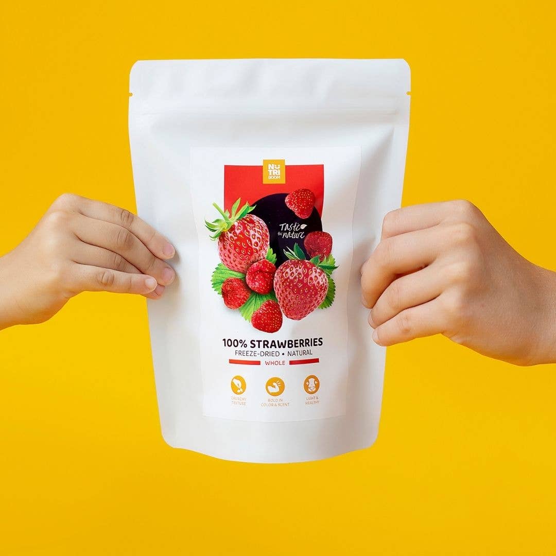 Fragole liofilizzate: confezioni da 17 g e 35 g: 250 ml/17 g