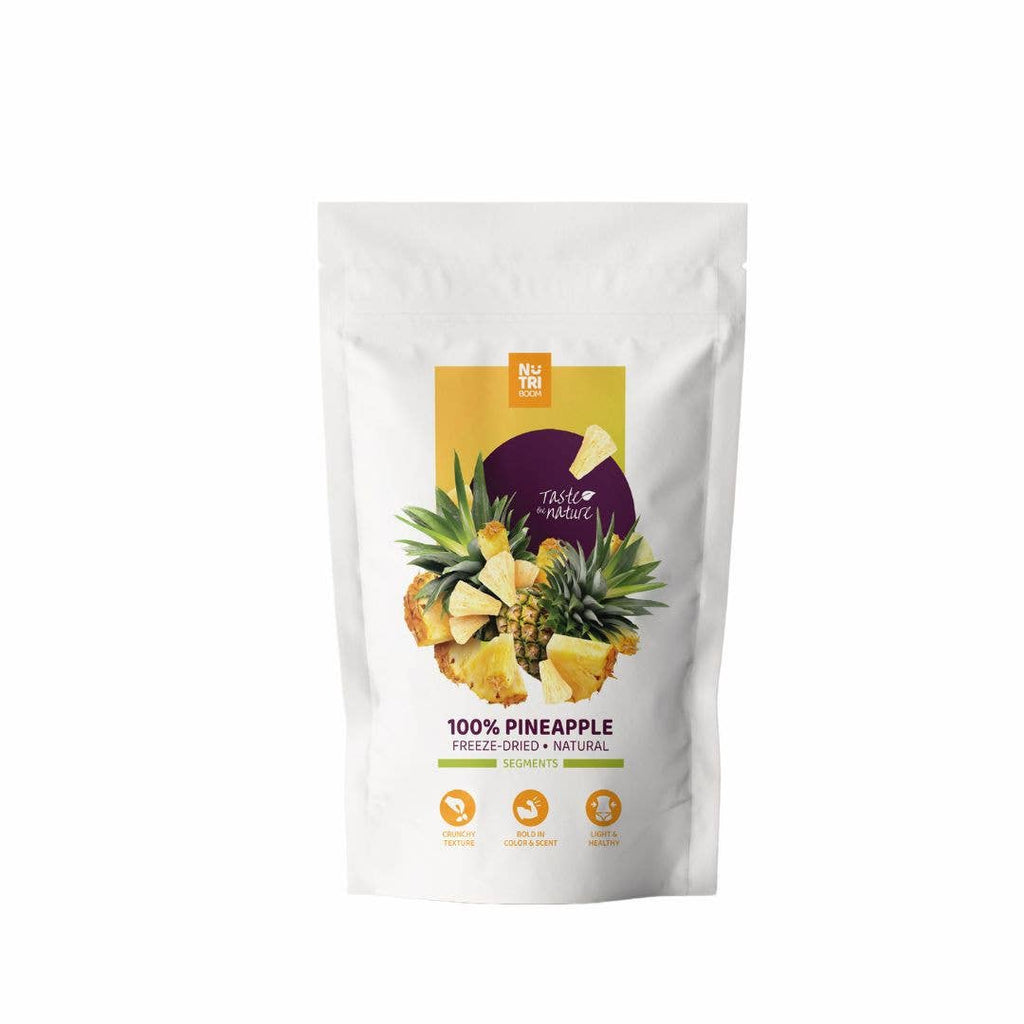 Ananas liofilizzato: confezioni da 25 g e 50 g: 250 ml/25 g