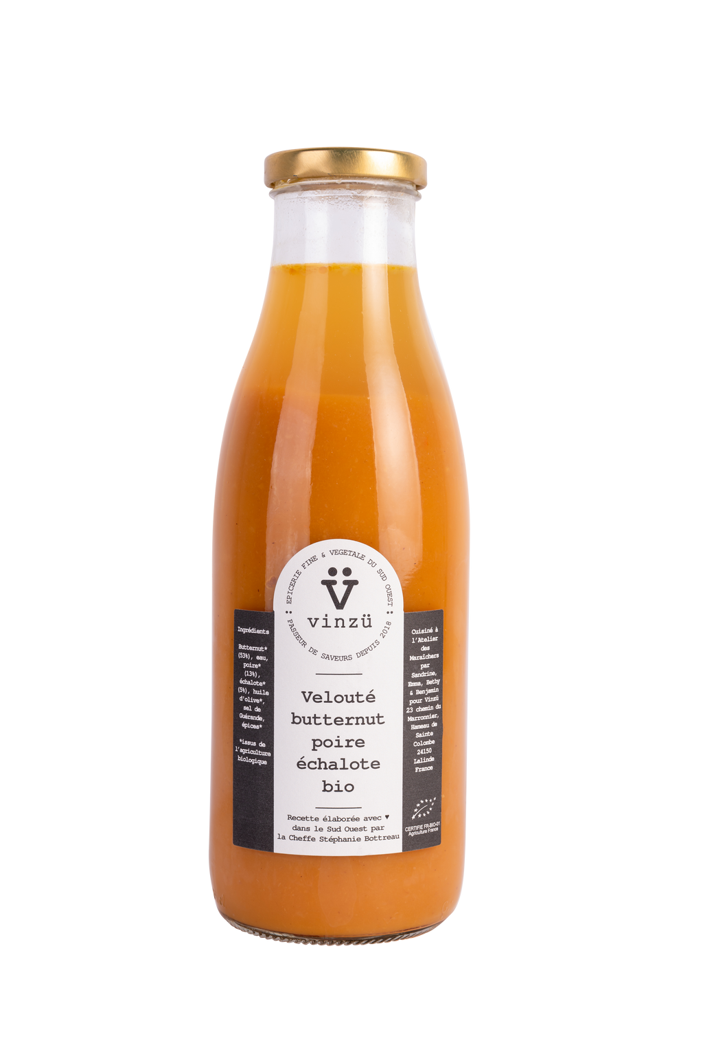 Zuppa biologica di butternut, pera e scalogno: 75 cl