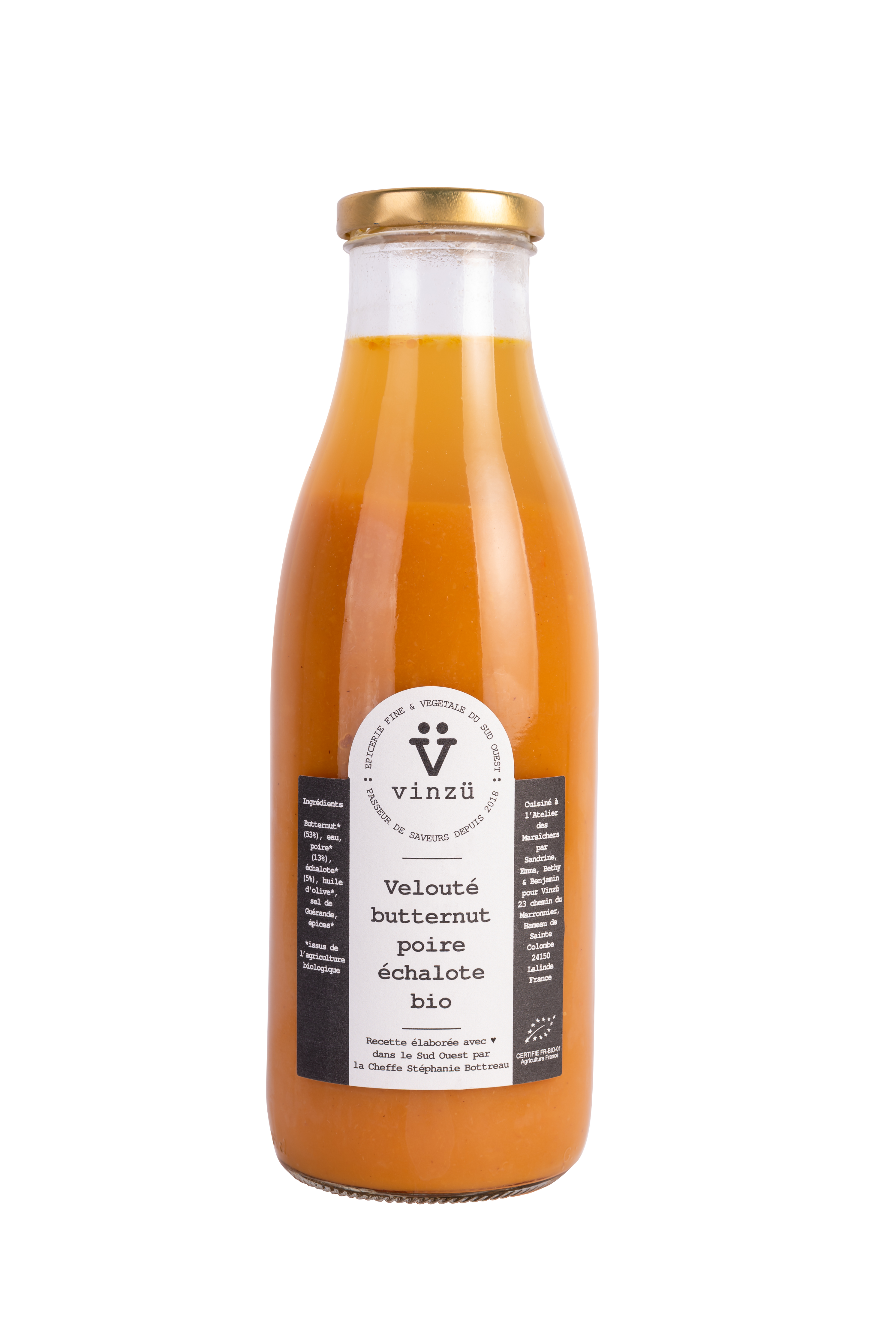 Zuppa biologica di butternut, pera e scalogno: 75 cl