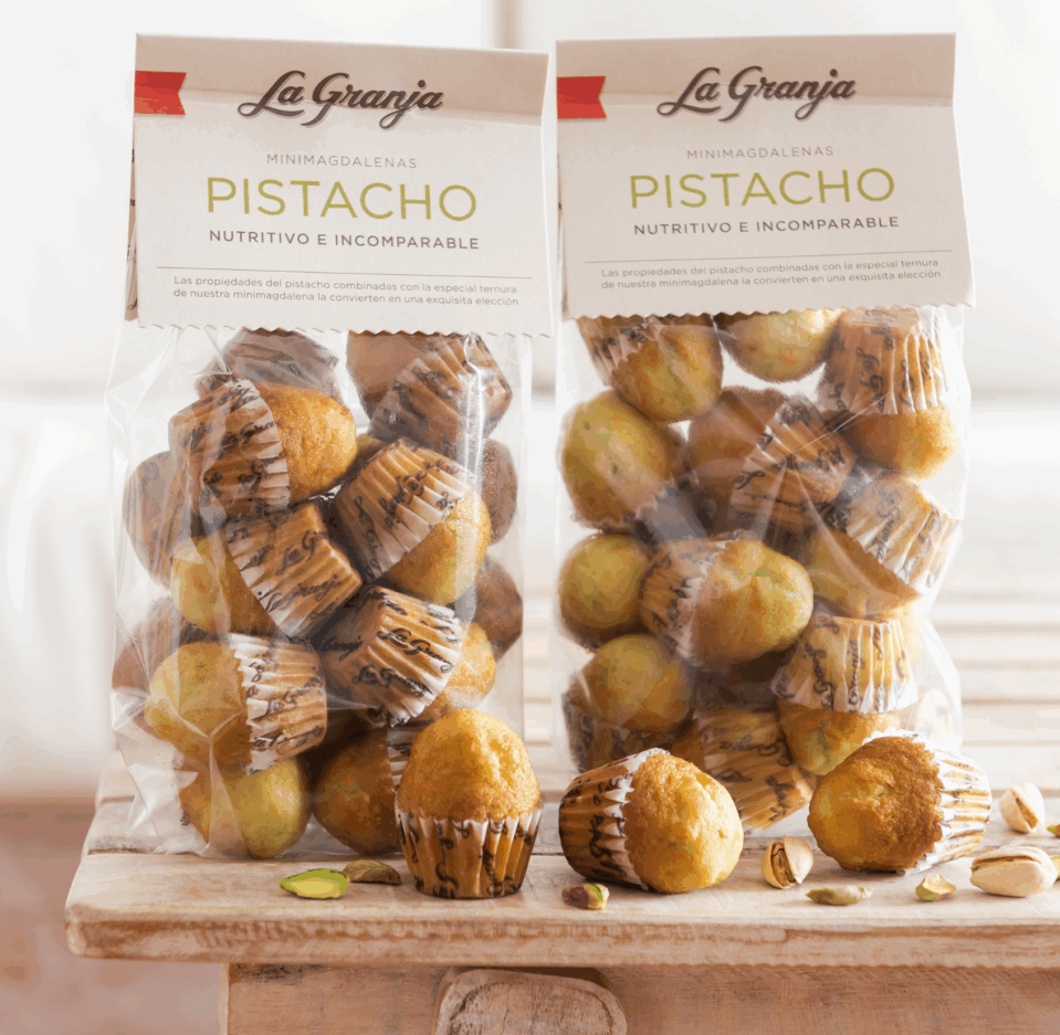 Mini madeleine al pistacchio