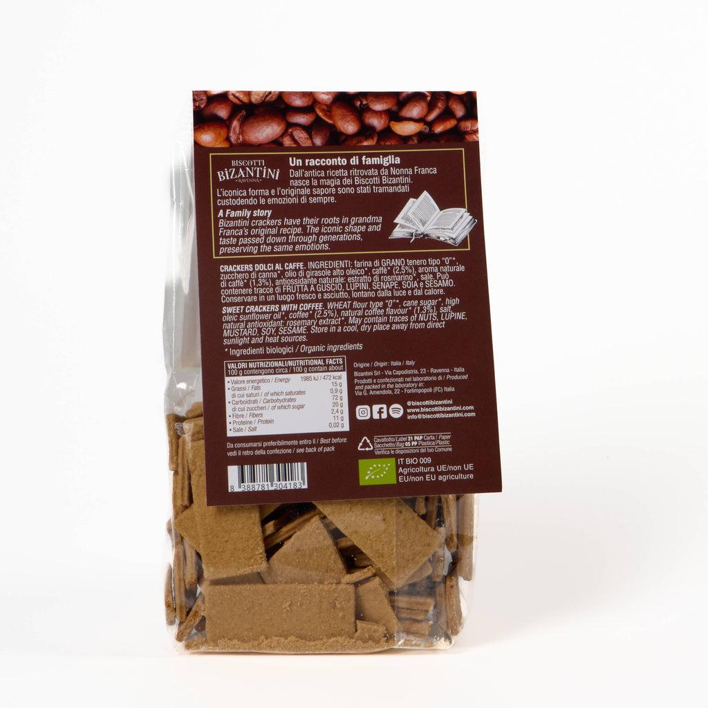Biscotti dolci al caffè vegani e biologici: 180g