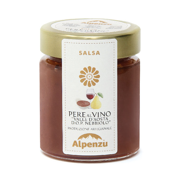 Salsa Pere al Vino Valle d'Aosta D.O.P. Nebbiolo Alpenzu 160gr