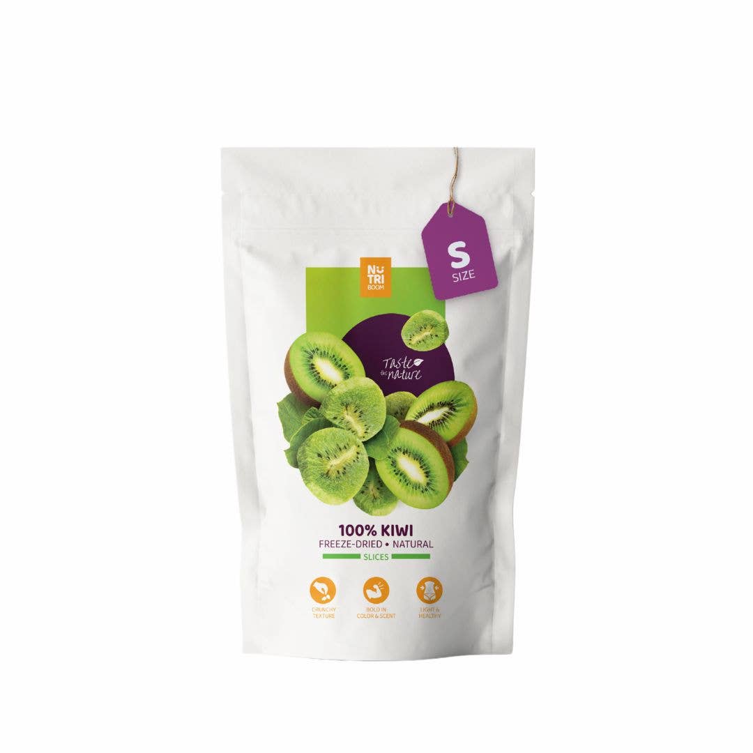 Kiwi liofilizzato: confezioni da 20g e 35g: 250 ml/20 g