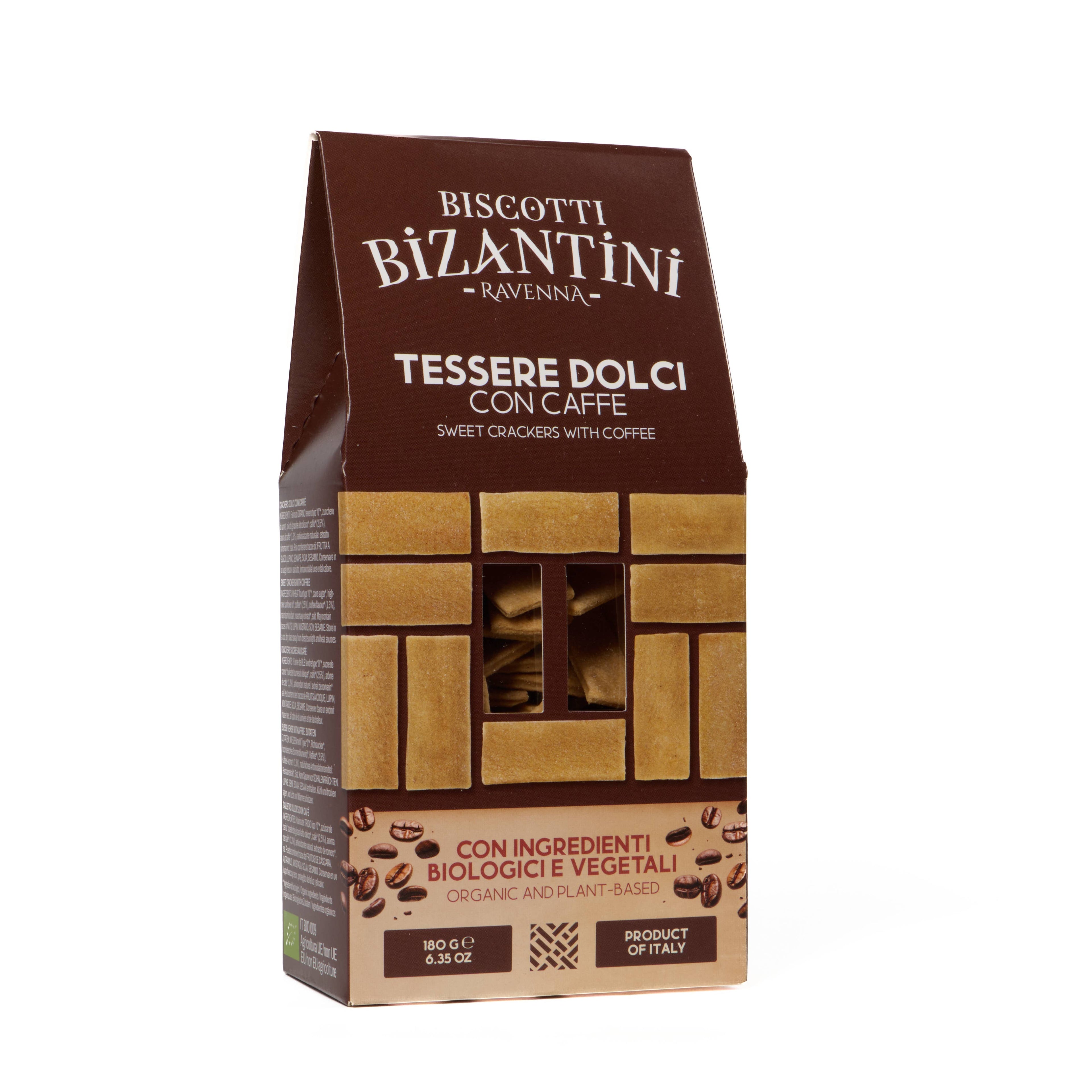Biscotti dolci al caffè vegani e biologici: 180g