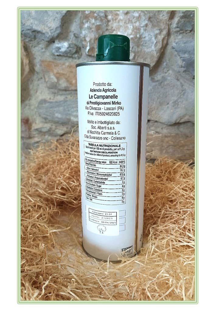 Olio Extravergine di Oliva PRODOTTO BIOLOGICO 2025-2026: M