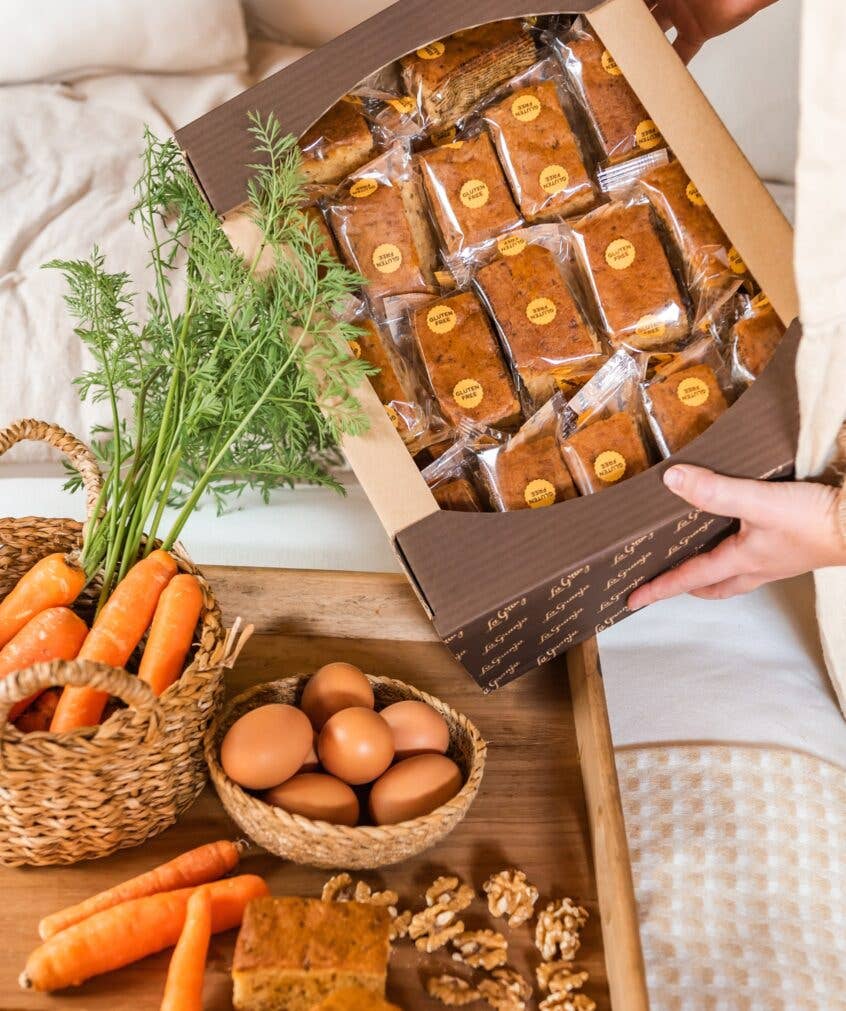 Torta di carote senza glutine e senza lattosio (30 pezzi)