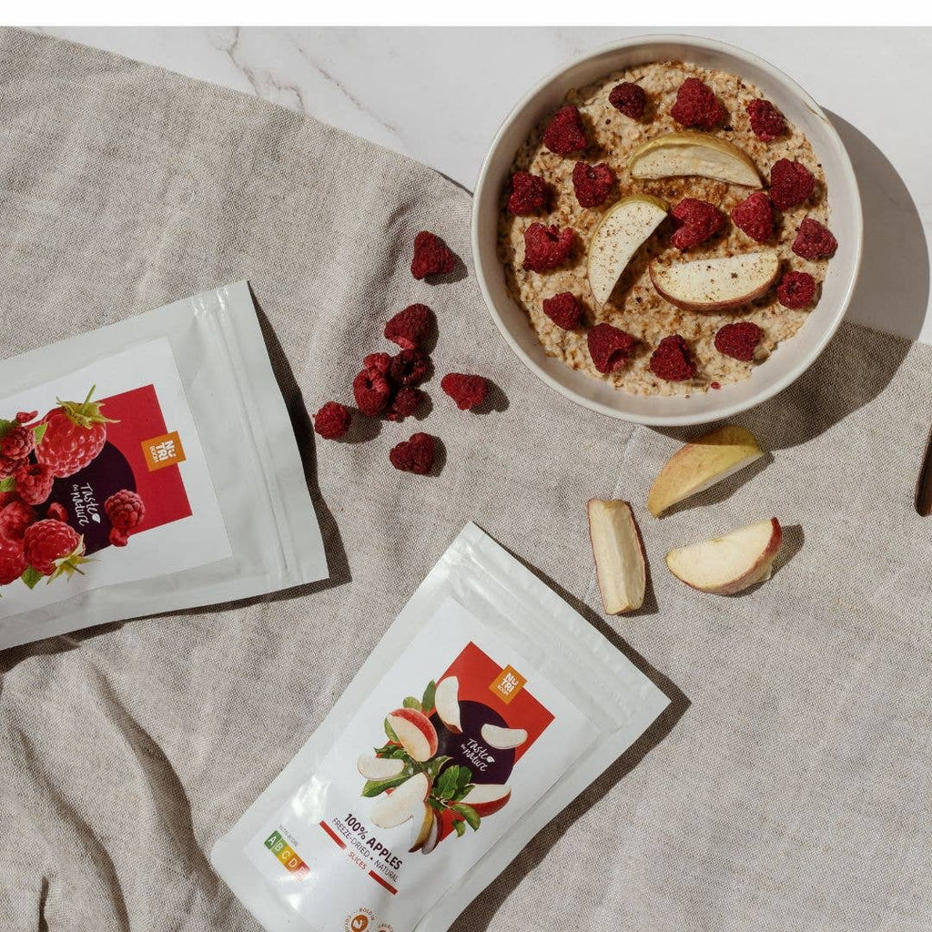 Lamponi liofilizzati: confezioni da 20g e 40g: 250 ml/20 g
