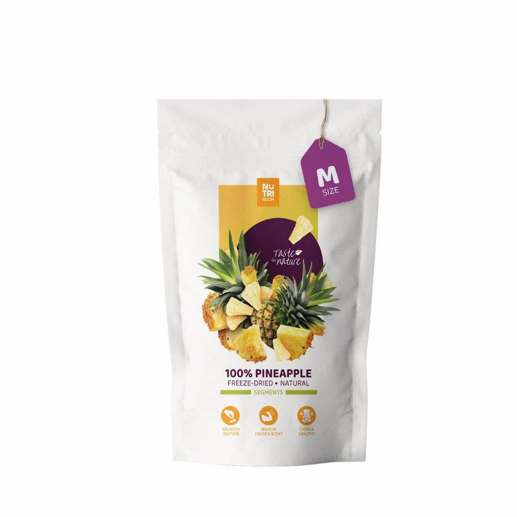 Ananas liofilizzato: confezioni da 25 g e 50 g: 250 ml/25 g