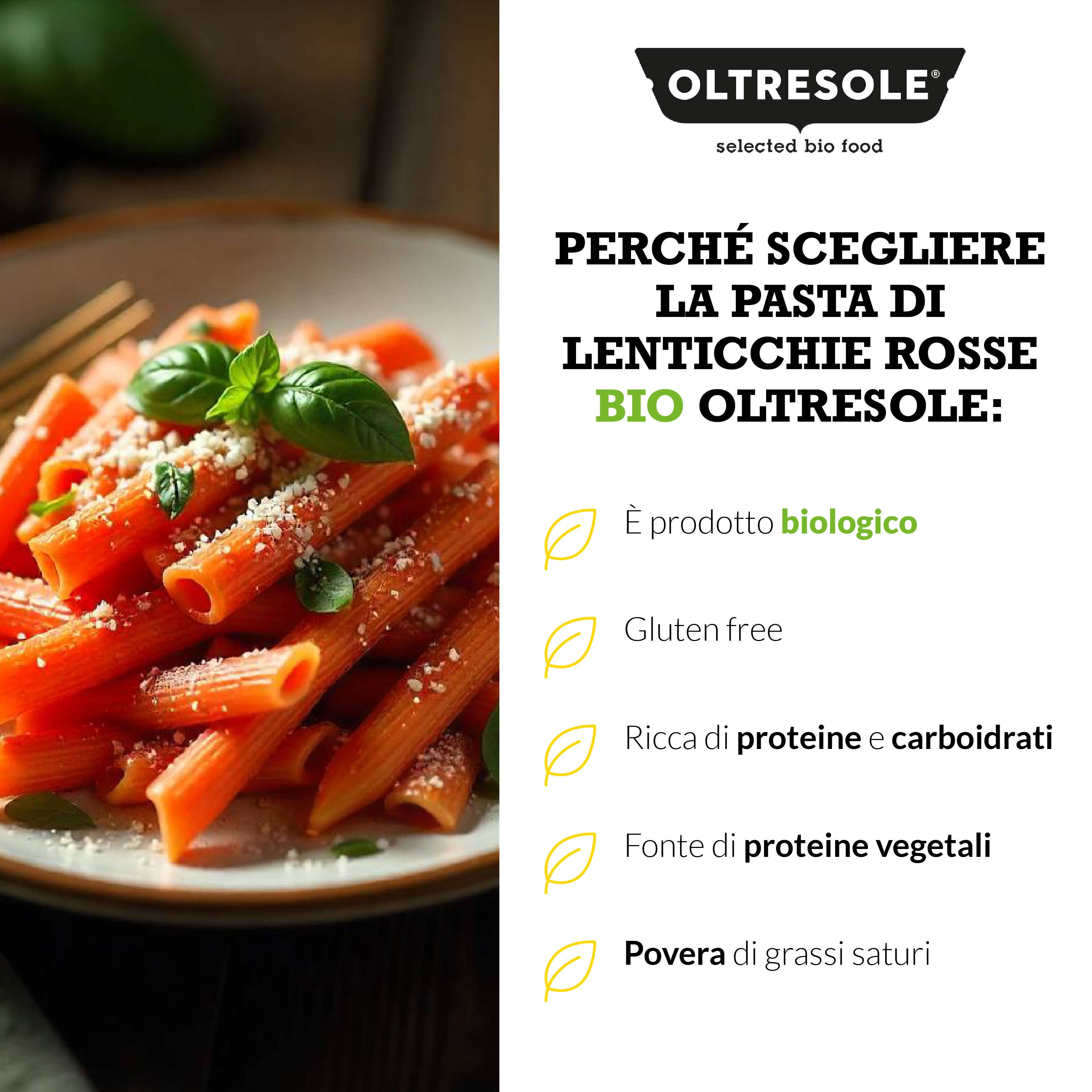 PASTA DI LENTICCHIE ROSSE BIO PENNE 350 g