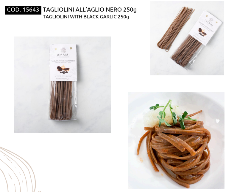 Tagliolini all'Aglio Nero Umami 250gr